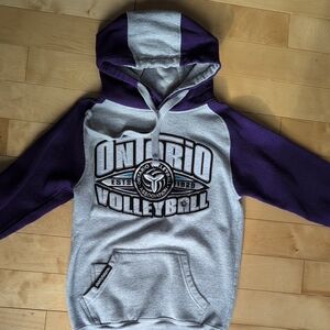 Purple and Gray Ontario Volleyball Girls/Women's Sweater